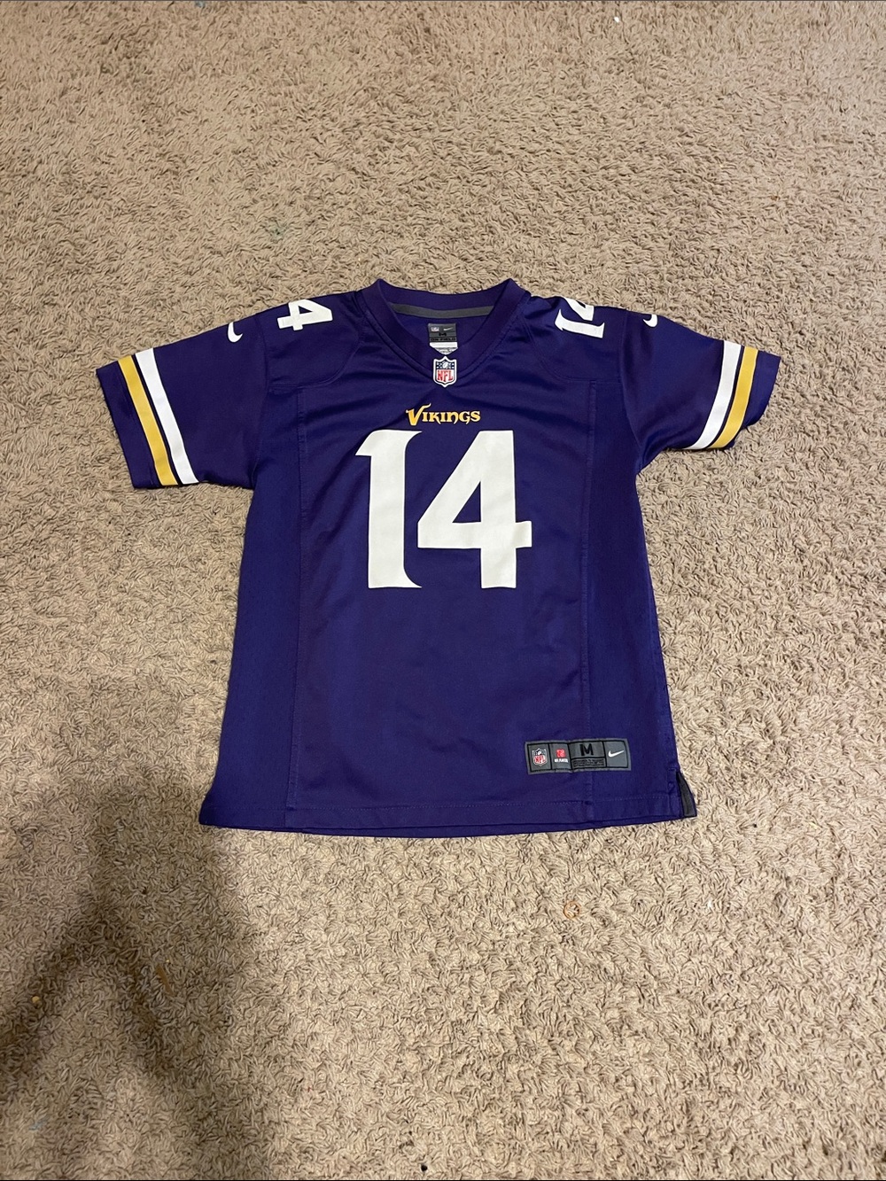 Nike Purple Minnesota Vikings #14 Kids Jersey